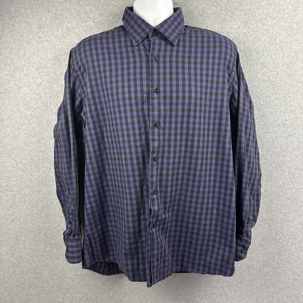 Serica Classics Long Sleeve Button Down Shirt‎ Flip Cuff Size XL